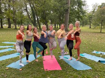 Private Yoga Class with Custom Playlists, Mimosa Add-Ons, and Cold Lavender Eye Towels image 3