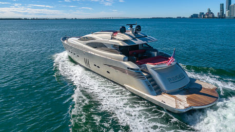 Level-Up Your Party: 9X Pershing 'Regal' 90" Super Yacht Charter image 11