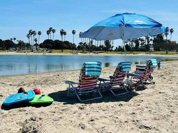 Ultimate Beach Setup: Everything You Need, Including Umbrella, Chairs, Beach Games & More (2-4 People) image 1