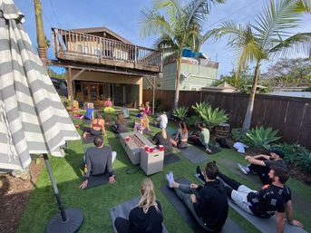 Swami Mosa Yoga: Comedy, Mimosas & Yoga for Your Group! image 13
