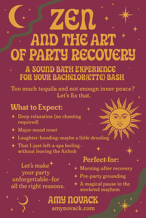 Zen and the Art of Party Recovery: Sound Bath Experience image 4