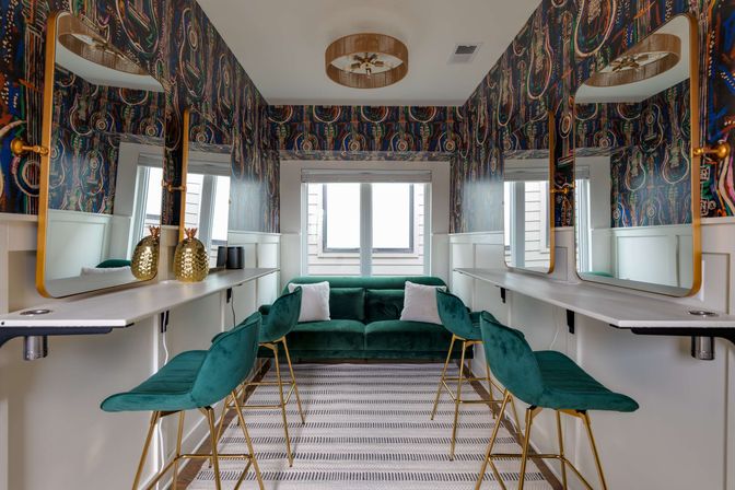 The Lyric: Modern 4-Bedroom Retreat with Rooftop Access and Fire Pit image 1