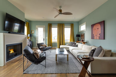 The Lyric: Modern 4-Bedroom Retreat with Rooftop Access and Fire Pit image 2