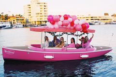 Thumbnail image for Private 22’ 2024 Yacht Hampton Pink Electric Charter For Up to 10 Passengers (BYOB)