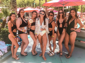 Vegas Pool Party Crawl with VIP-hosted Entry & Open Bar on Party Bus image 1