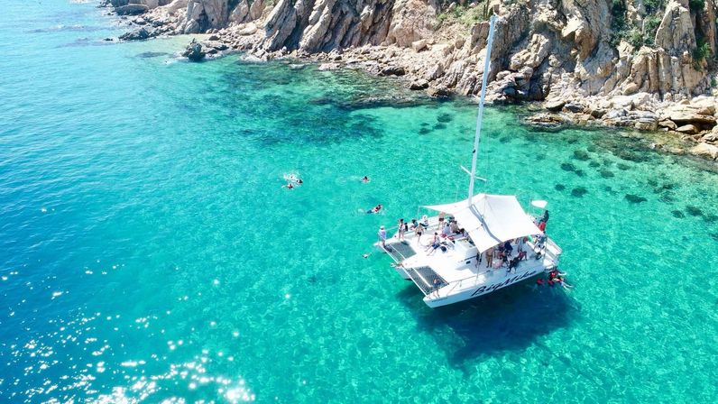 42' Catamaran Tour of Cabo San Lucas Bay with Food & Open Bar Included image 2