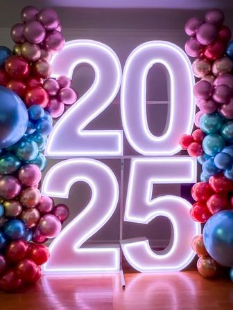 The Ultimate Party Glow Up: Custom Decor with Balloon Arches, Backdrops, Marquee Numbers & More image 18