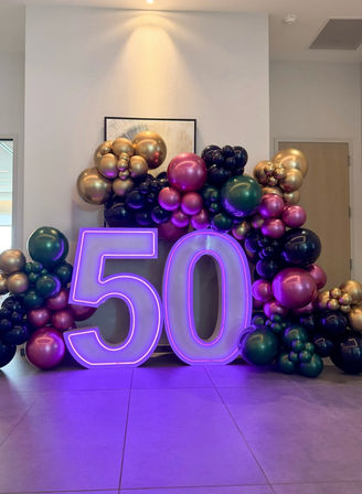 The Ultimate Party Glow Up: Custom Decor with Balloon Arches, Backdrops, Marquee Numbers & More image 20