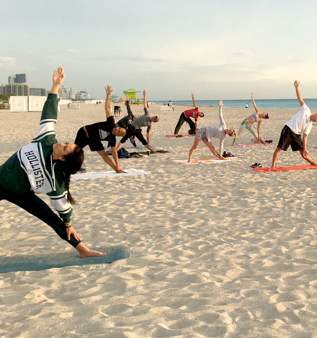 Beach Yoga Class on Beautiful Miami Beaches of Your Choice image 3