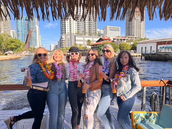 Private Floating Tiki Bar with Captain + Fully Stocked Cash Bar image 3
