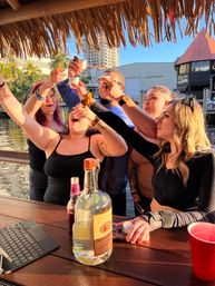 Private Floating Tiki Bar with Captain + Fully Stocked Cash Bar image 16