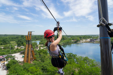 Unique Outdoor Adventure Climbing + Ziplining on North America's Largest Ropes Course image 1