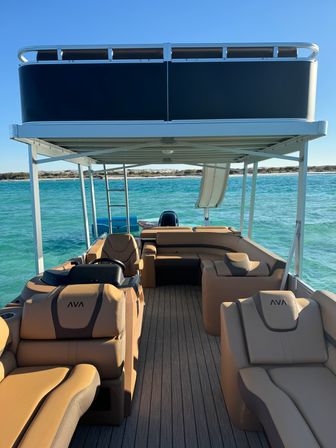 Private Crab Island Luxury Slide Pontoon Charter  image 3