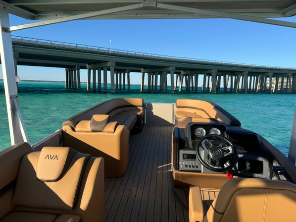 Private Crab Island Luxury Slide Pontoon Charter  image 2