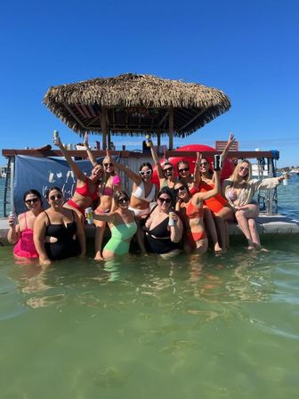 BYOB Floating Tiki Boat Party in St Pete with Expert Crew, Scenic Views, Shot-Ski, and More! image 1
