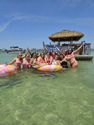 Floating Tiki Boat Party in Tampa: BYOB with Captain & First Mate, Speakers, Shot-ski and more image 3