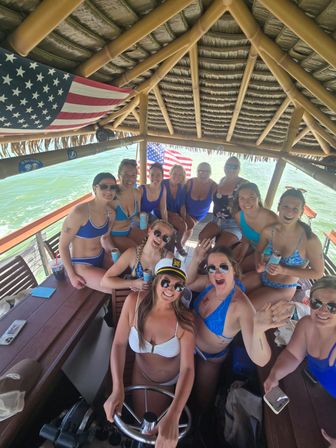 BYOB Floating Tiki Boat Party in St Pete with Expert Crew, Scenic Views, Shot-Ski, and More! image 2
