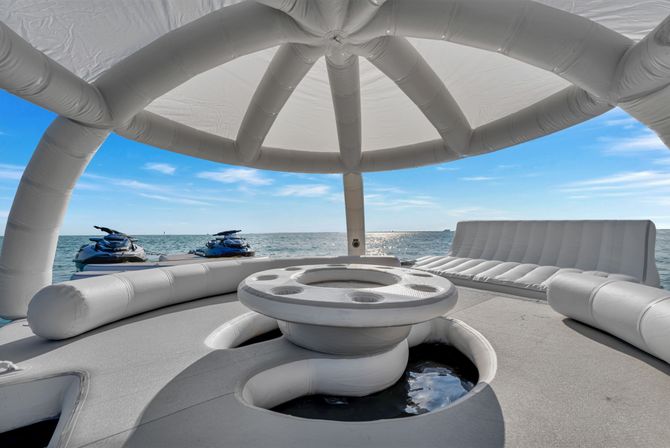 165ft Mega Yacht, Fully Loaded: Water Slide, Jacuzzi, Jet Skis, Tender, Floating Cabana, Masseuse & More image 17