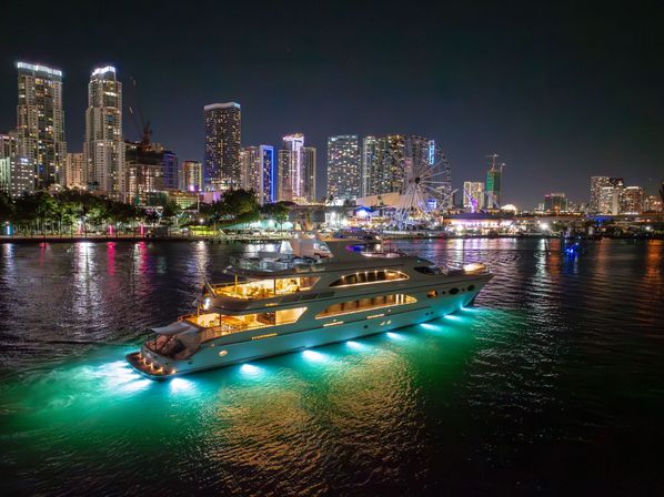 165ft Mega Yacht, Fully Loaded: Water Slide, Jacuzzi, Jet Skis, Tender, Floating Cabana, Masseuse & More image 8
