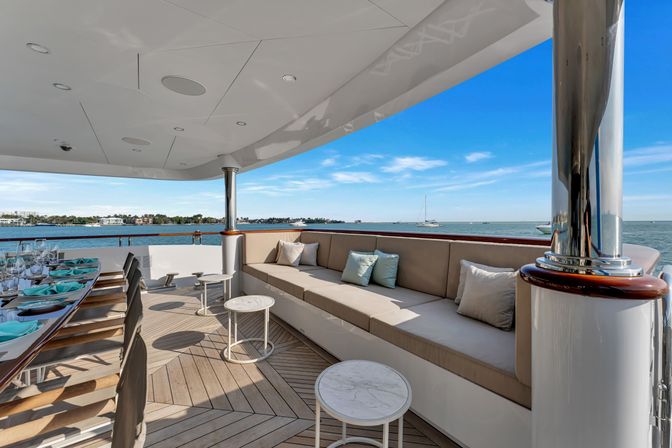 165ft Mega Yacht, Fully Loaded: Water Slide, Jacuzzi, Jet Skis, Tender, Floating Cabana, Masseuse & More image 16