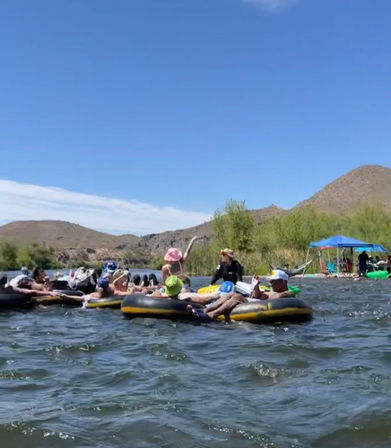 Fun Salt River Tubing Day With Roundtrip Party Ride image 5