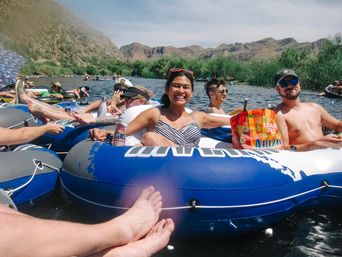 Fun Salt River Tubing Day With Roundtrip Party Ride image