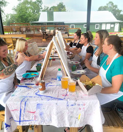 Sip & Paint Mobile Art Party Hosted at Your Home Rental (BYOB) image 1