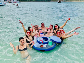 Booze Party Boat & Sandbar with Waterslide image 3