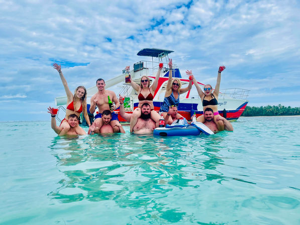 Booze Party Boat & Sandbar with Waterslide image 8