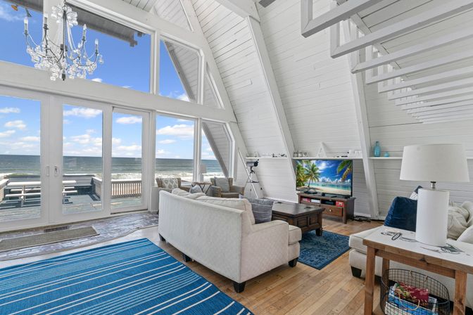 Captains Quarters: 3 BR Beachfront A-Frame with Pool image 14