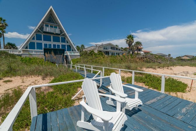 Captains Quarters: 3 BR Beachfront A-Frame with Pool image 59