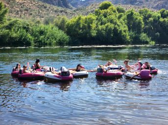 Salt River Float Tubing BYOB Adventure with Pickup & Drop-Off On Party Shuttle Included image 3