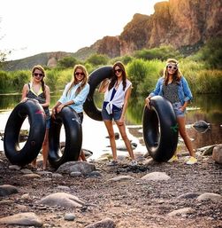 Salt River Float Tubing BYOB Adventure with Pickup & Drop-Off On Party Shuttle Included image 1