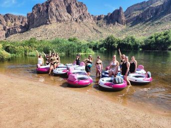 Salt River Float Tubing BYOB Adventure with Pickup & Drop-Off On Party Shuttle Included image 8