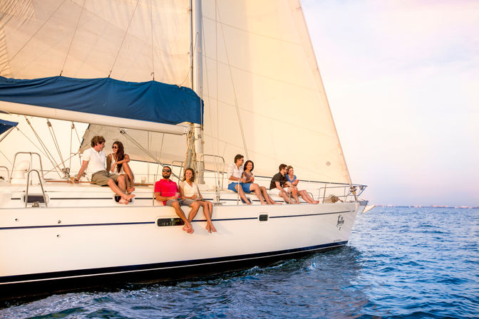 Luxury Sunset Sailing with Open Bar & Appetizers (Up to 16 Passengers) image 1
