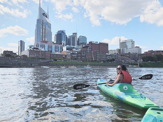 Downtown Nashville Kayaking with Epic Skyline Views on the Cumberland River image 4