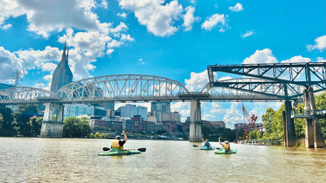 Downtown Nashville Kayaking with Epic Skyline Views on the Cumberland River image