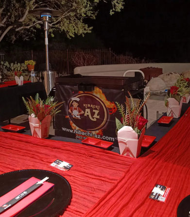 Private Hibachi Experience: Live Teppanyaki Show in Your Backyard image 7