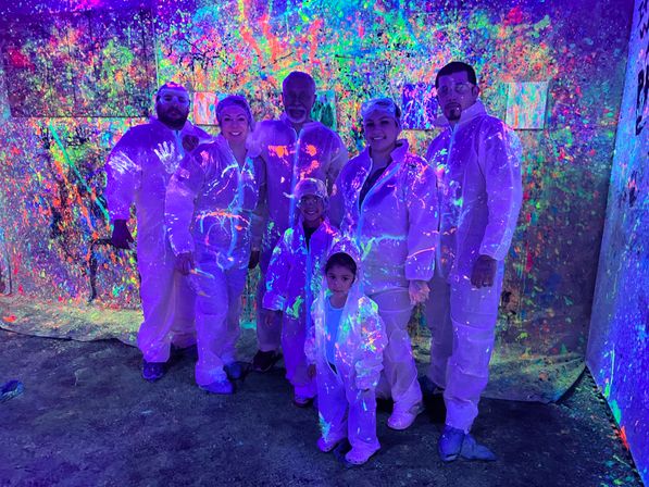 Ultimate Glow-in-the-Dark Splatter Room Experience: Paint, Play, Party image 7