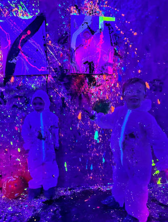 Ultimate Glow-in-the-Dark Splatter Room Experience: Paint, Play, Party image 12