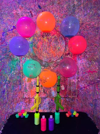 Ultimate Glow-in-the-Dark Splatter Room Experience: Paint, Play, Party image 17