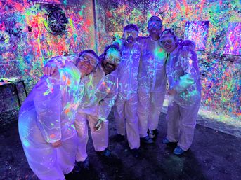 Ultimate Glow-in-the-Dark Splatter Room Experience: Paint, Play, Party image