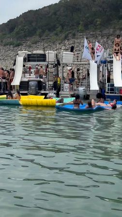 BYOB Double Deck Party Boat with Slide (Up to 20 People) image 11
