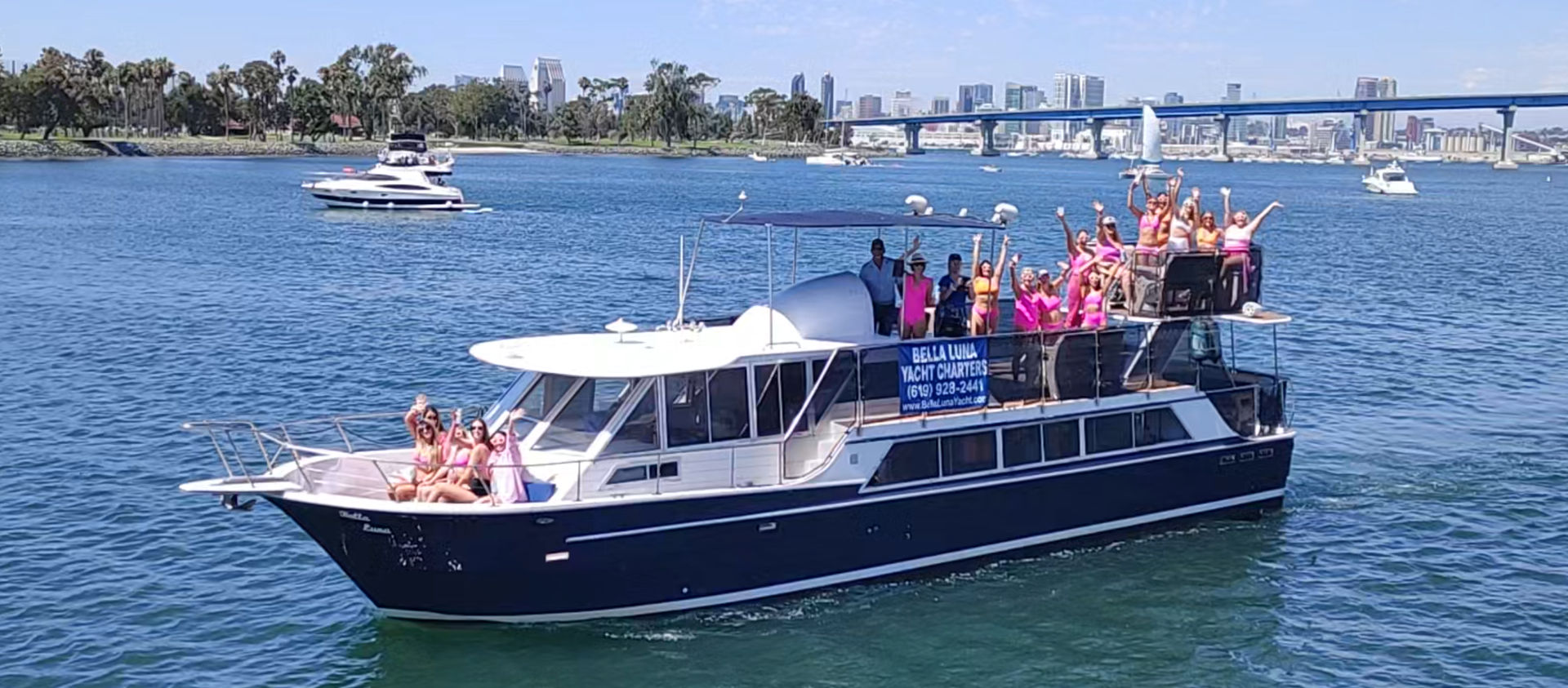 50' House Party Yacht: Best Lighting & Sound System in San Diego (Up to 40 Passengers) image 1