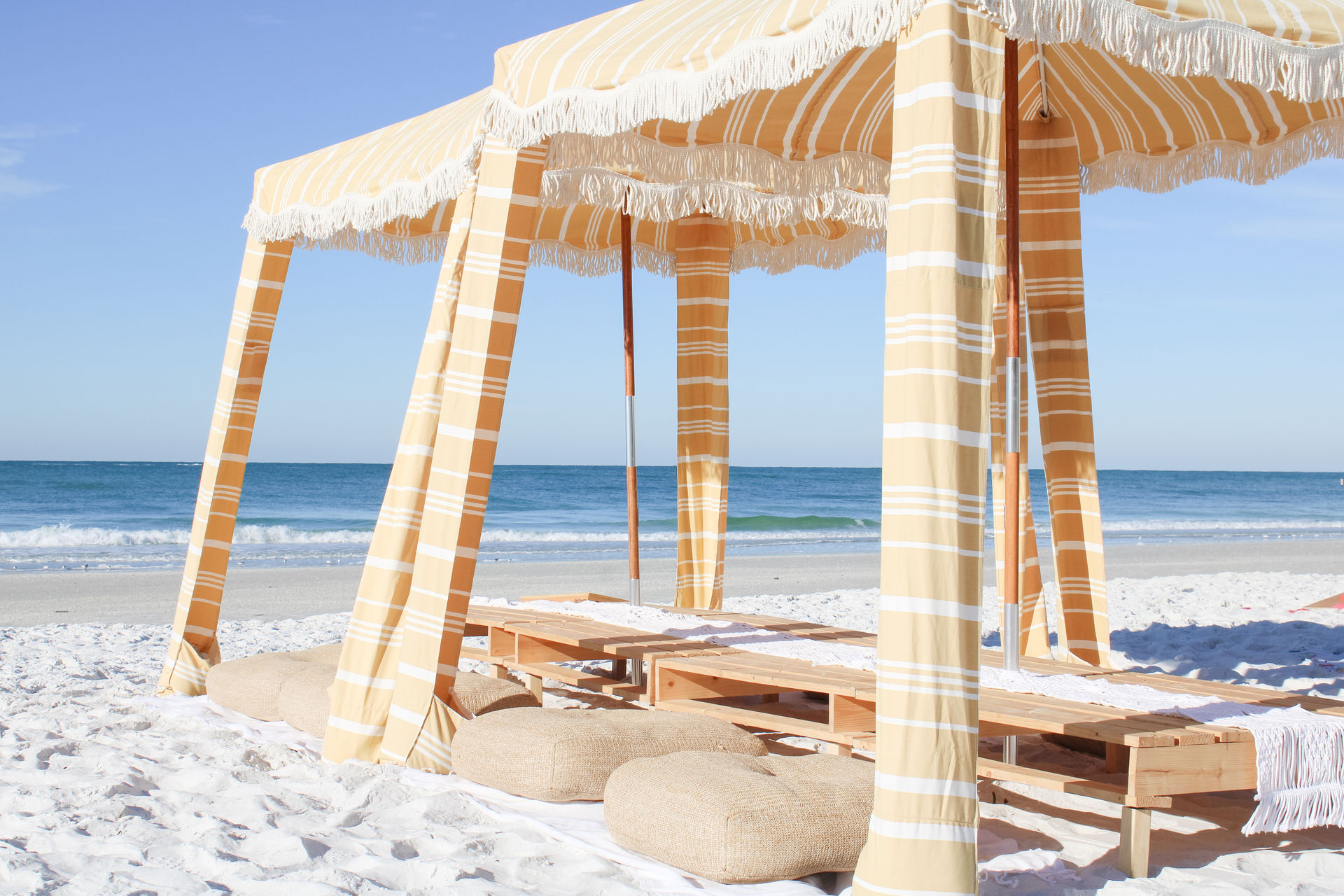 Luxury Beach Picnic Cabana Suite Setup with Custom Decor, Games, Coolers & More (BYOB) image 2