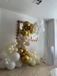 Organic Balloon Garland with Optional Backdrop image 5
