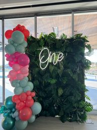 Organic Balloon Garland with Optional Backdrop image 6