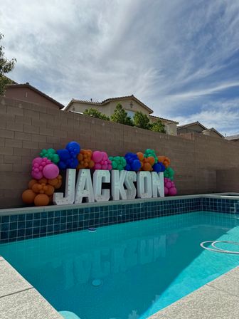 Organic Balloon Garland with Optional Backdrop image 10