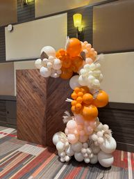 Organic Balloon Garland with Optional Backdrop image 15