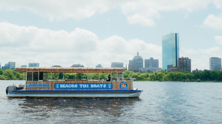 Private Beacon Tiki Boat Cruise: Fully Stocked Bar, Captain + Skyline Views image 4